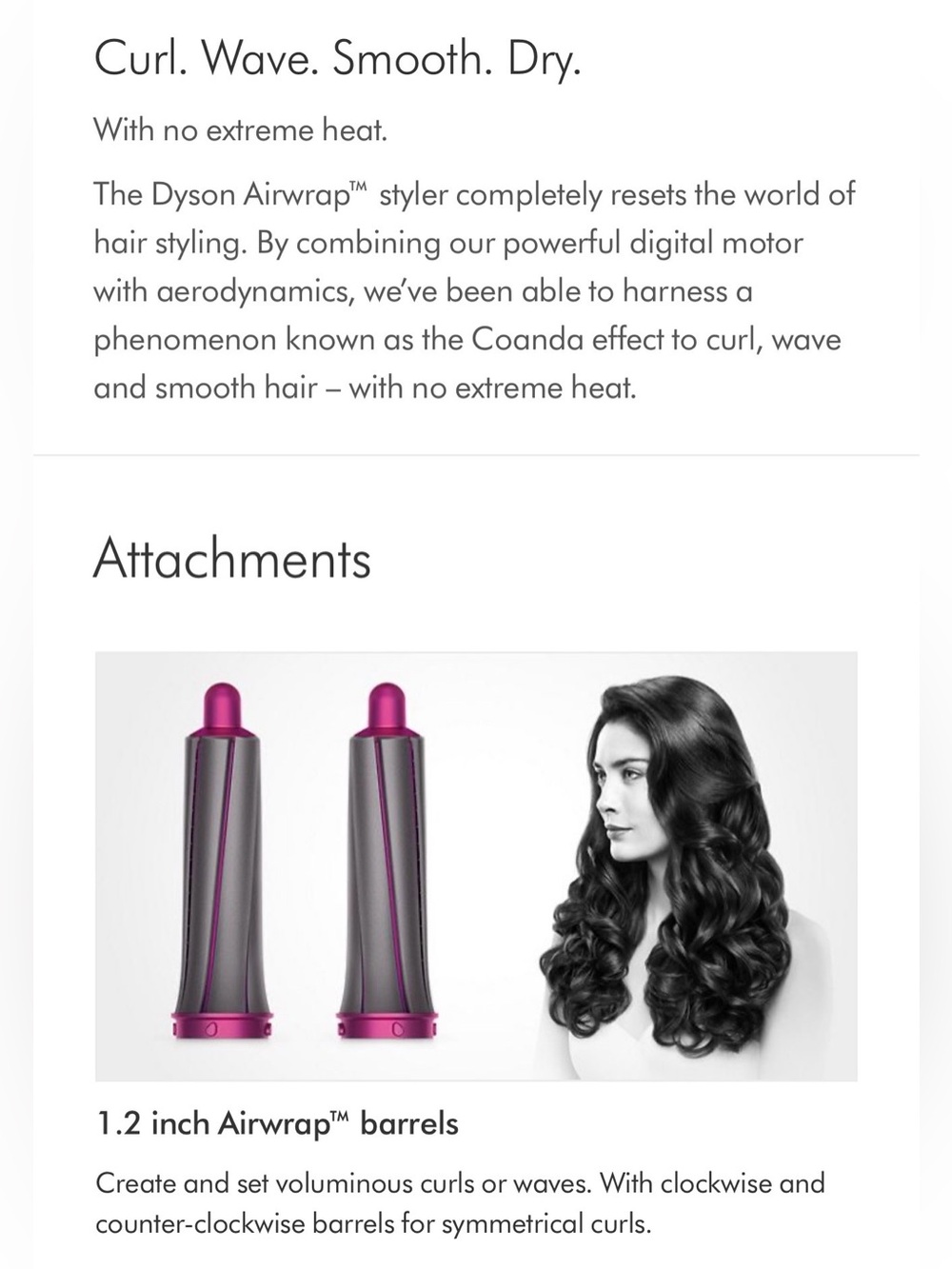 COMPLETE Dyson Multi-Tool Hair Styler Set in Silver and Magenta with Tan Case - Picture 9 of 16